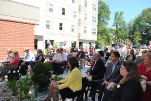 Seated crowd/audience members