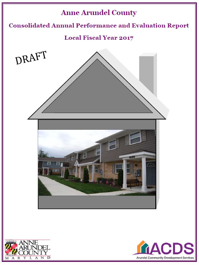 picture of cover page for draft CAPER report