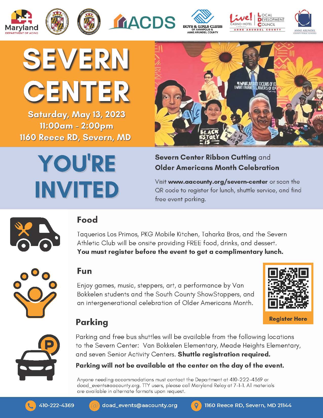 Severn Center Grand Opening Flyer